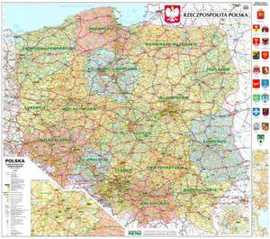 Mapa Polska Administracyjno-drogowa 1:500 000 - 2857783207