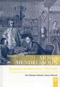 Rozprawa konkursowa Krlewskiej Akademii Berliskiej z 1763 roku: O oczywistoci w naukach metafizycznych - 2857784520