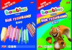 Blok rysunkowy A4 Bambino Plus 20 kartek 10 sztuk mix - 2857785456