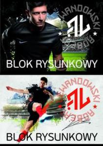 Blok rysunkowy A4 Robert Lewandowski 20 kartek 10 sztuk mix - 2857785882