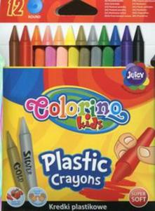Kredki wiecowe okrge plastikowe Colorino kids 12 kolorów