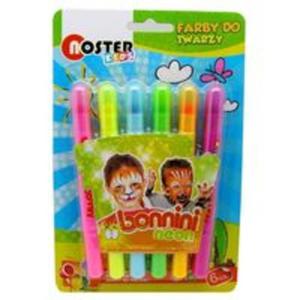 Farby do twarzy Neon 6 kolorw - 2857788137