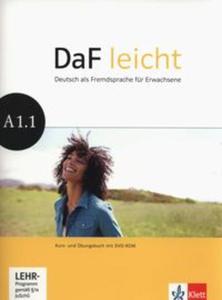 DaF leicht A1.1. Kurs- und bungsbuch + DVD - 2857788342