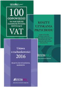 Ustawa o rachunkowoci 2016 / Koszty uzyskania przychodu / 100 odpowiedzi na najczciej zadawane pytania dotyczce VAT - 2857789719