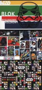 Blok rysunkowy A4 Star Wars z kolorowymi kartkami 20 kartek 10 sztuk mix - 2857792110