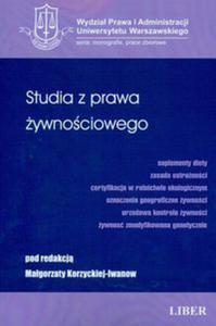 Studia z prawa ywnociowego - 2825665463