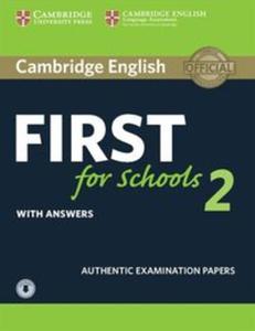 Cambridge English First for Schools 2 Student's Book with answers and Audio - 2857793240