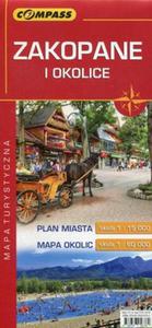 Zakopane i okolice Plan miasta Mapa okolic mapa turystyczna - 2857794308