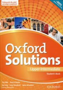 Oxford Solutions Upper-Intermediate. Liceum/techn. Jzyk angielski. Podr. - 2857794529