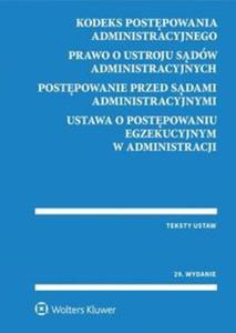 Kodeks postpowania administracyjnego Prawo o ustroju sdów administracyjnych