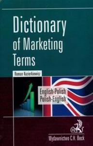 Dictionary of marketing terms angielsko-polski polsko-angielski - 2825665945