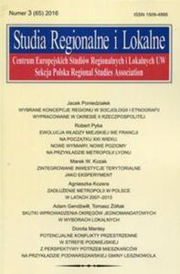 Studia Regionalne i Lokalne 3/2016 - 2857800665