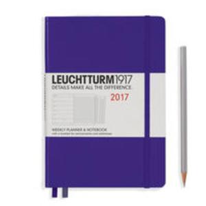 Kalendarz tygodniowy z notatnikiem 2017 Medium fioletowy Leuchtturm1917 - 2857800752