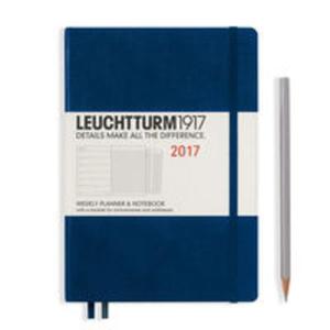 Kalendarz tygodniowy z notatnikiem 2017 Medium morski Leuchtturm1917 - 2857800753