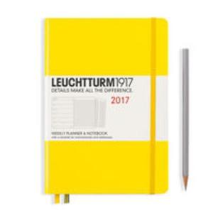 Kalendarz tygodniowy z notatnikiem 2017 Medium cytrynowy Leuchtturm1917 - 2857800757
