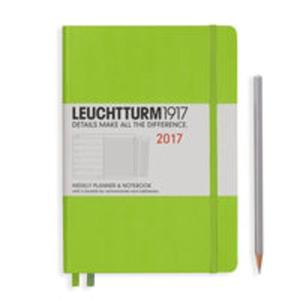 Kalendarz tygodniowy z notatnikiem 2017 Medium limonkowy Leuchtturm1917 - 2857800760