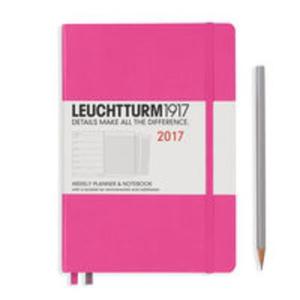 Kalendarz tygodniowy z notatnikiem 2017 Medium nowy rowy Leuchtturm1917 - 2857800761