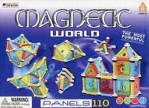 Klocki magnetyczne magnetic world 110 elementw - 2857800805