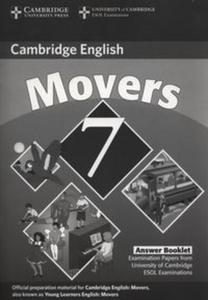 Cambridge Young Learners English Tests 7 Movers Answer Booklet - 2857802248