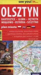 Olsztyn Bartoszyce Iawa Plan miasta 1:15000 - 2857805246