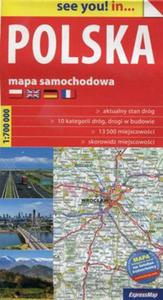 Polska mapa samochodowa 1:700 000 - 2857805629