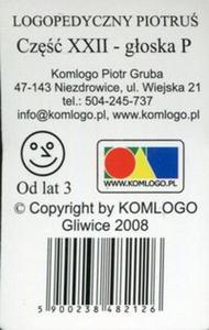 Karty Logopedyczny Piotru Cz XXII - goska P - 2857805638