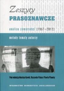 Zeszyty prasoznawcze analiza zawartoci 1957-2012 - 2857807559