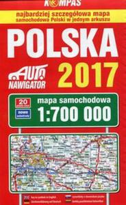 Polska 2017 Mapa samochodowa 1:700 000 - 2857808776