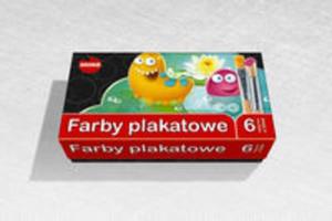 Farba plakatowa 20 ml 6 intensywnych kolor - 2857809224