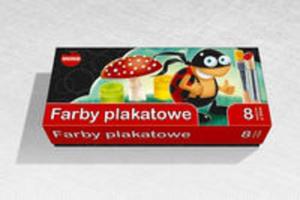 Farba plakatowa 20 ml 8 intensywnych kolor - 2857809230