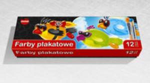 Farba plakatowa 20 ml 12 intensywnych kolorw - 2857809235