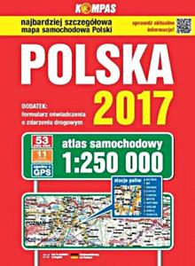 Atlas samochodowy Polska 2017 1:250 000 - 2857809453