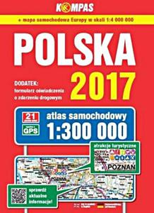 Atlas samochodowy Polska 2017 1:300 000 - 2857809454