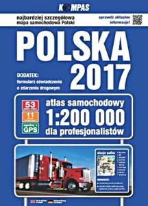 Atlas samochodowy Polska 2017 dla profesjonalistw 1:200 000 - 2857809457