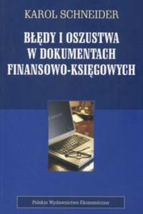 Bdy i oszustwa w dokumentach finansowo-ksigowych - 2825666434