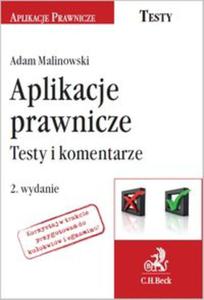 Aplikacje prawnicze. Testy i komentarze - 2857812434