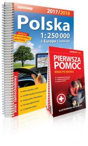 Atlas samochodowy. Polska 1:250 000 + Pierwsza pomoc - 2857812779