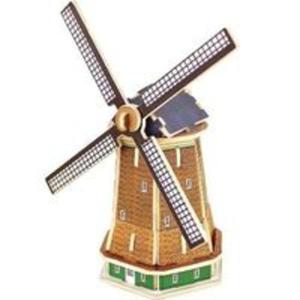 Puzzle drewniane 3D Holenderski wiatrak - 2857813701