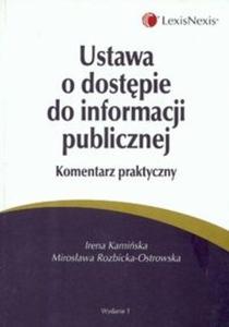 Ustawa o dostpie do informacji publicznej komentarz praktyczny - 2825666694