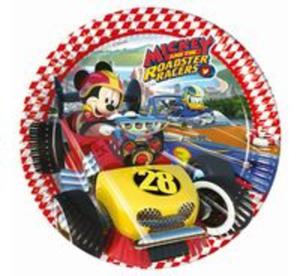 Talerzyki papierowe "Mickey Roadster Racers" 23 cm, 8 sztuk - 2857816662