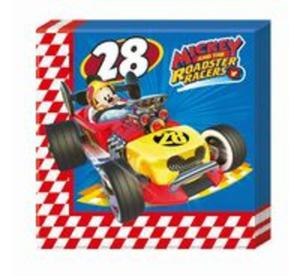 Serwetki "Mickey Roadster Racers" 33x33 cm, 20 sztuk - 2857816664