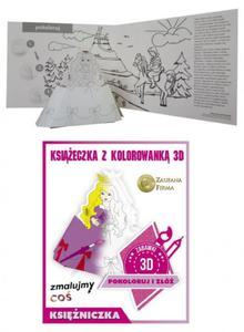 Ksieczka z kolorowank 3D, Ksiniczka - 2857816827