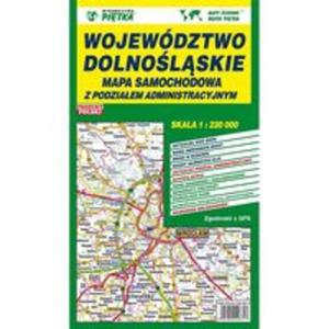 Mapa wojewdztwa dolnolskiego - administracyjno-samochodowa 1:220 000 - 2857817225