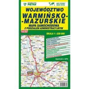 Wojewdztwo warmisko-mazurskie mapa samochodowa 1:220 000 - 2857817263