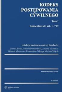 Kodeks postpowania cywilnego Komentarz Tom 1 i 2