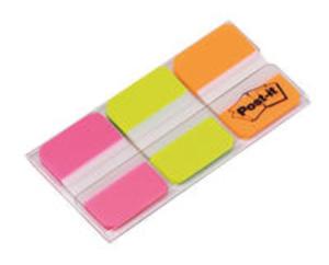 Zakadki indeksujce POST-IT do archiwizacji (686-PGOEU), PP, silne, 38x25mm, 3x22 kart., mix kolor - 2857818435