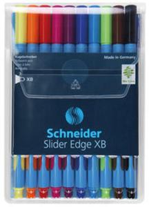 Zestaw dugopisw w etui Schneider Slider Edge, XB, 10 sztuk miks kolorw - 2857819365