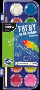 Farby akwarelowe Kidea 12 kolorw - 2857821332