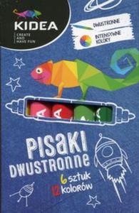 Pisaki dwustronne Kidea 6 sztuk 12 kolorw - 2857821361