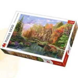 Puzzle 1500 Chatka nad jeziorem - 2857823949